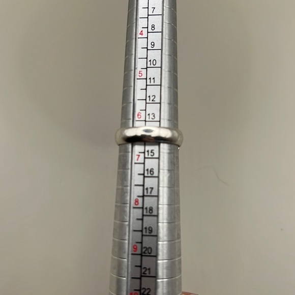 New Red Carnelian Crystal Stone Silver Overlay Ring Size 6.5 - Picture 7 of 8